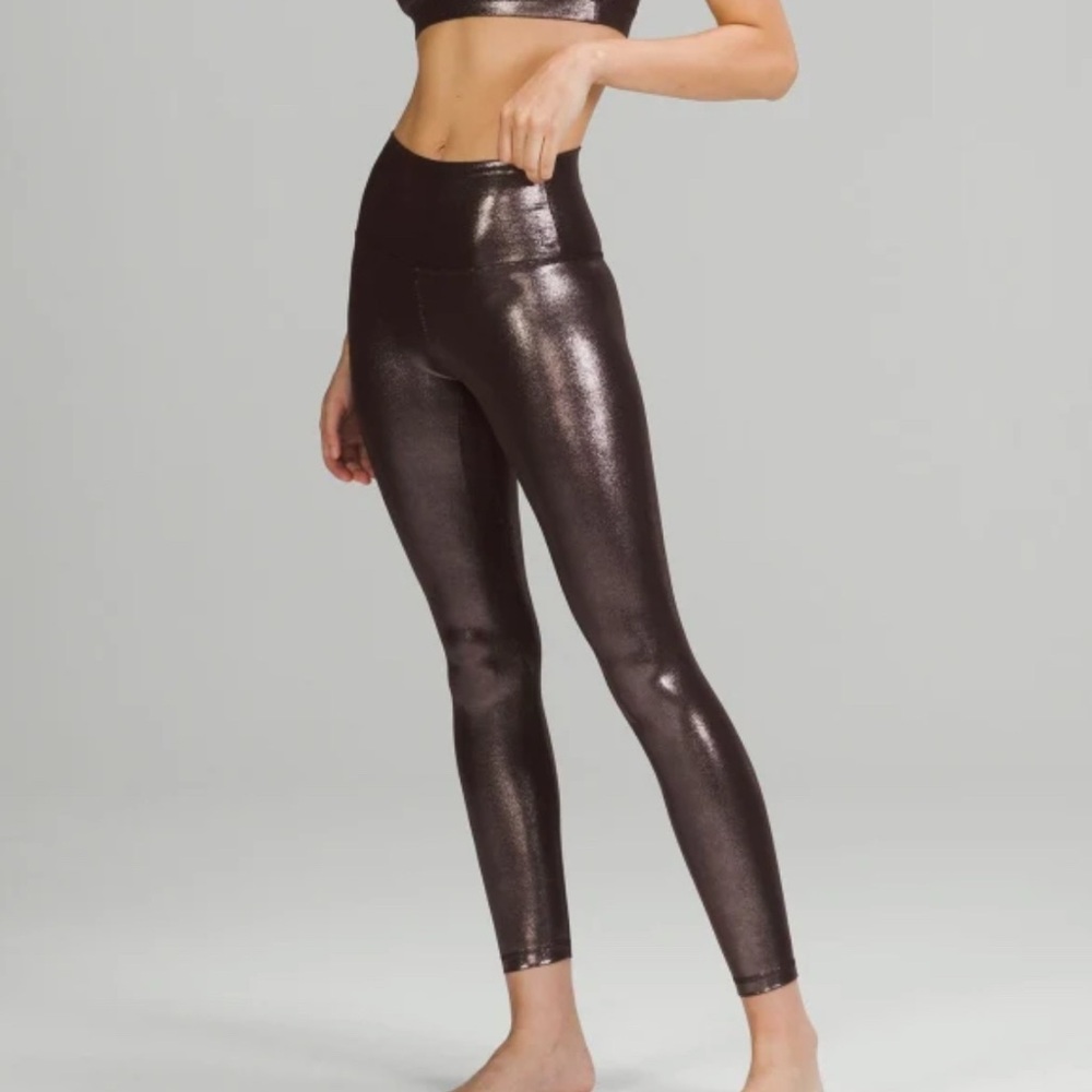 lululemon athletica radiate foil  print French press High-Rise Leggings